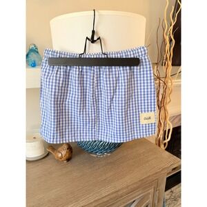 Oddli Boxer Gingham Mini Skirt Women Blue XXS/XS